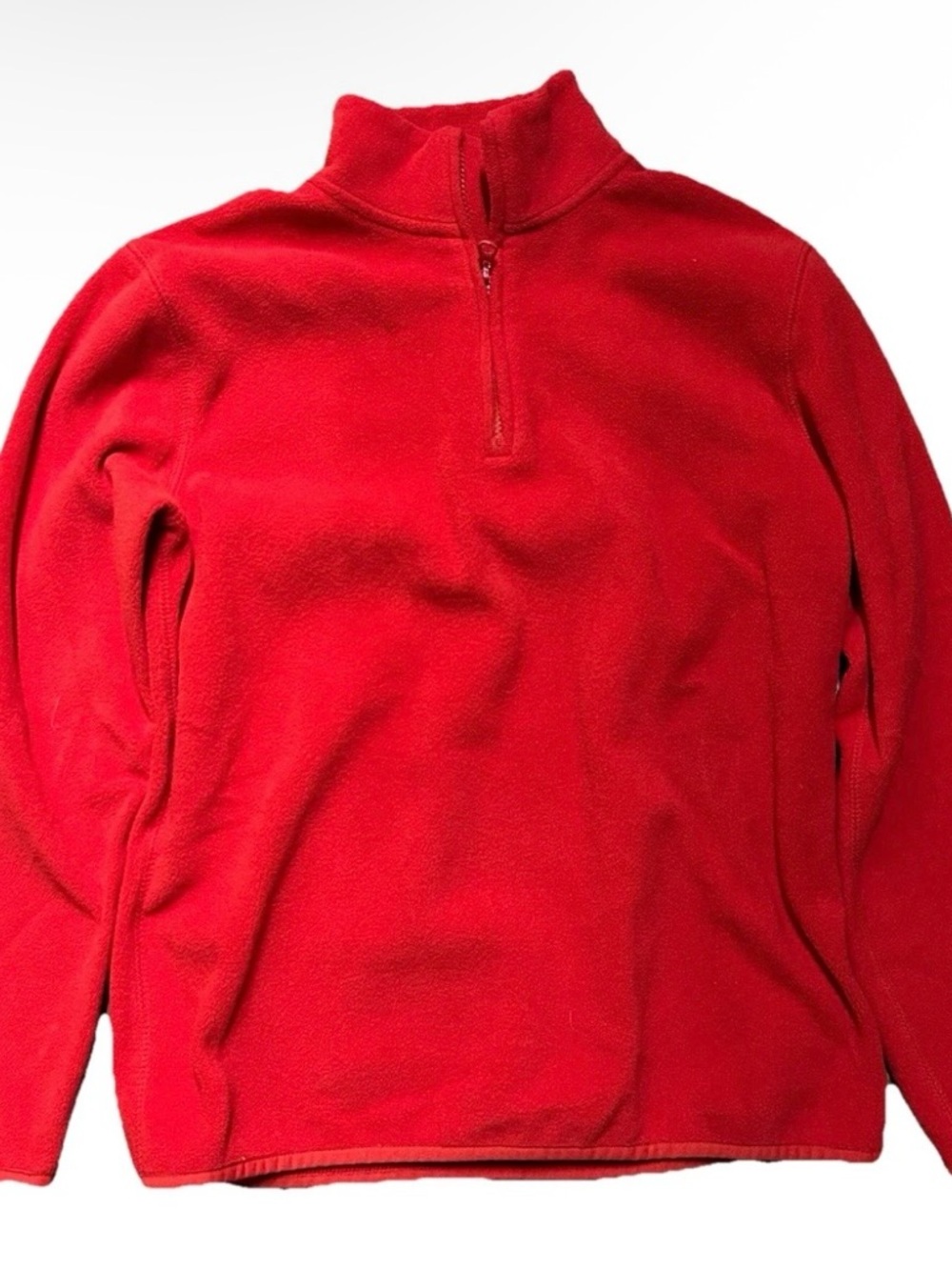 Gap Kids Red Fleece 1/4 Zip Pull Over Size XL Winter Cold Weather